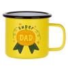Metallic enamel MATT Yellow cup 360ml