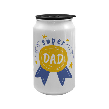 Μπαμπά είσαι για μετάλλιο, Κούπα ταξιδιού μεταλλική με καπάκι (tin-can) 500ml