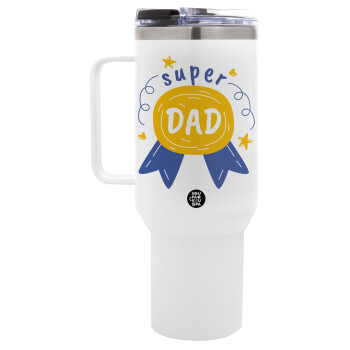 Μπαμπά είσαι για μετάλλιο, Mega Stainless steel Tumbler with lid, double wall 1,2L