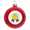 Red Christmas tree ornament bauble 8cm