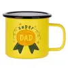 Metallic enamel MATT Yellow cup 360ml