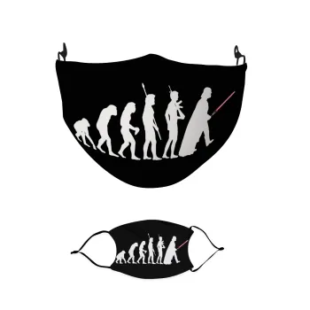 Star Wars Darwin Theory, Μάσκα υφασμάτινη παιδική πολλαπλών στρώσεων με υποδοχή φίλτρου