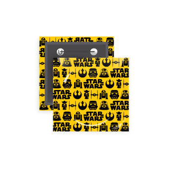 Star Wars Pattern, Κονκάρδα παραμάνα τετράγωνη 5x5cm