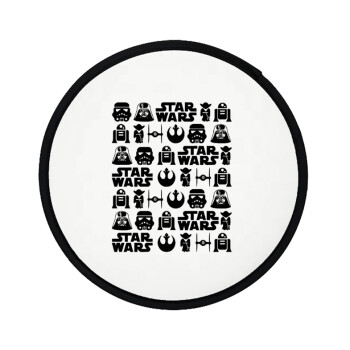 Star Wars Pattern, Βεντάλια υφασμάτινη αναδιπλούμενη με θήκη (20cm)