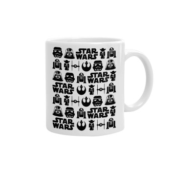 Star Wars Pattern, Ceramic coffee mug, 330ml