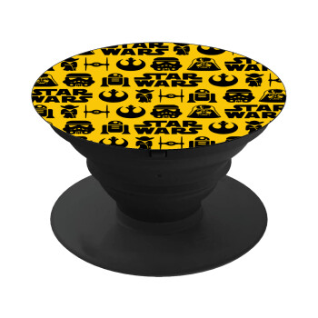 Star Wars Pattern, Phone Holders Stand  Black Hand-held Mobile Phone Holder