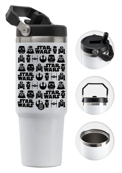 Star Wars Pattern — Θερμός Ανοξείδωτο 30oz με χερούλι