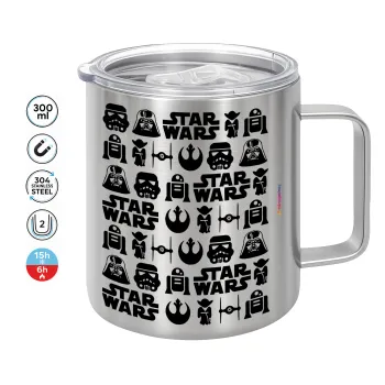 Star Wars Pattern, Mug Stainless steel double wall 300ml