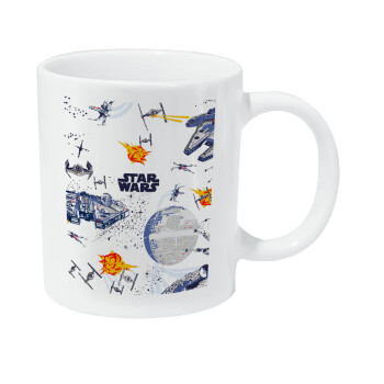 Star wars drawing, Κούπα Giga, κεραμική, 590ml