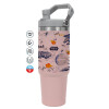 Pink color, 890ml (30oz) stainless Steel Tumbler with Handle