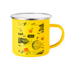 Yellow Enamel Metallic Cup 360ml
