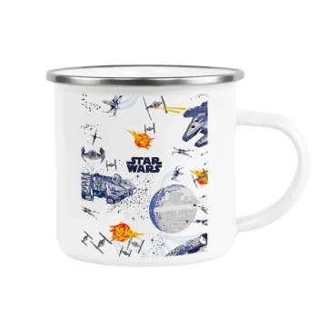 Ο πόλεμος των άστρων, Κούπα Μεταλλική εμαγιέ λευκη 360ml