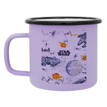 Star wars drawing, Κούπα Μεταλλική εμαγιέ ΜΑΤ Light Pastel Purple 360ml