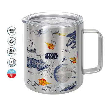 Star wars drawing, Mug Stainless steel double wall 300ml