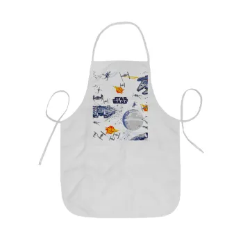 Star wars drawing, Ποδιά Σεφ ολόσωμη κοντή  Παιδική (44x62cm)