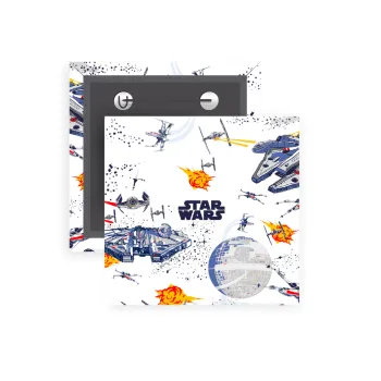 Star wars drawing, Κονκάρδα παραμάνα τετράγωνη 5x5cm