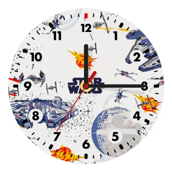 Star wars drawing, Wooden wall clock (20cm)