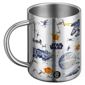 Ο πόλεμος των άστρων, Ανοξείδωτη Μεταλλική Κούπα 450ml - Διπλού Τοιχώματος