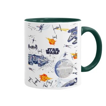 Ο πόλεμος των άστρων, Κούπα χρωματιστή πράσινη, κεραμική, 330ml