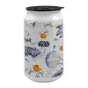 Κούπα ταξιδιού μεταλλική με καπάκι (tin-can) 500ml