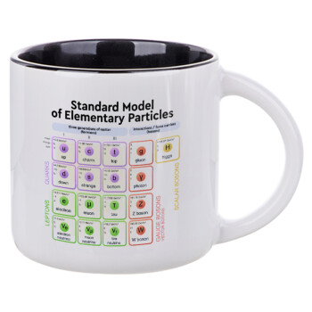 Standard model of elementary particles, Κούπα κεραμική 400ml Λευκή/Μαύρη