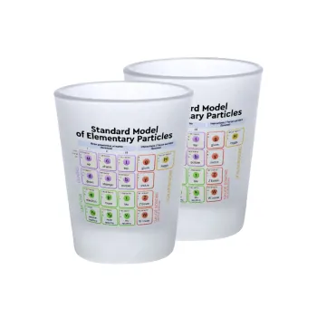 Standard model of elementary particles, Σφηνοπότηρα γυάλινα 45ml του πάγου (2 τεμάχια)