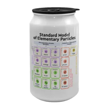 Standard model of elementary particles, Κούπα ταξιδιού μεταλλική με καπάκι (tin-can) 500ml
