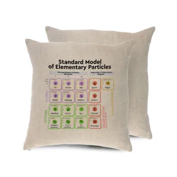Standard model of elementary particles, Μαξιλάρι καναπέ ΛΙΝΟ 40x40cm περιέχεται το  γέμισμα