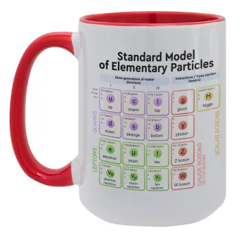 Standard model of elementary particles, Κούπα Mega 15oz, κεραμική Κόκκινη, 450ml