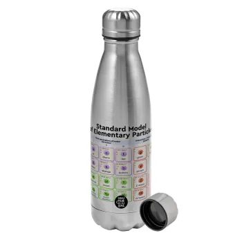 Standard model of elementary particles, Metallic water bottle, stainless steel, 750ml