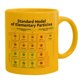 Standard model of elementary particles, Κούπα, κεραμική κίτρινη, 330ml
