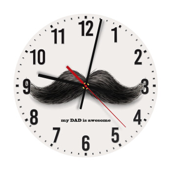 Ο καλύτερος μουστακαλής του κόσμου!!!, Ρολόι τοίχου ξύλινο (30cm)