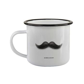 Ο καλύτερος μουστακαλής του κόσμου!!!, Κούπα εμαγιέ με μαύρο χείλος 360ml