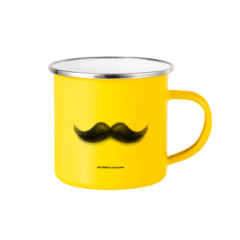Ο καλύτερος μουστακαλής του κόσμου!!!, Yellow Enamel Metallic Cup 360ml