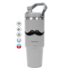 GREY color, 890ml (30oz) stainless Steel Tumbler with Handle