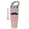 Pink color, 890ml (30oz) stainless Steel Tumbler with Handle