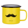Metallic enamel MATT Yellow cup 360ml
