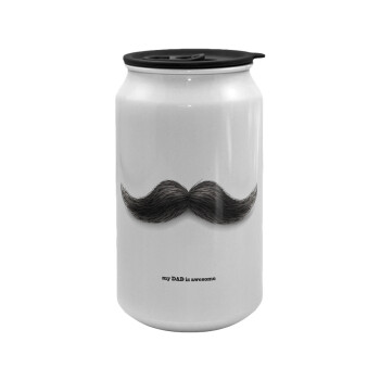 Ο καλύτερος μουστακαλής του κόσμου!!!, Κούπα ταξιδιού μεταλλική με καπάκι (tin-can) 500ml