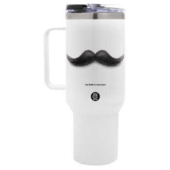 Ο καλύτερος μουστακαλής του κόσμου!!!, Mega Stainless steel Tumbler with lid, double wall 1,2L