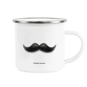 Ο καλύτερος μουστακαλής του κόσμου!!!, Κούπα Μεταλλική εμαγιέ λευκη 360ml