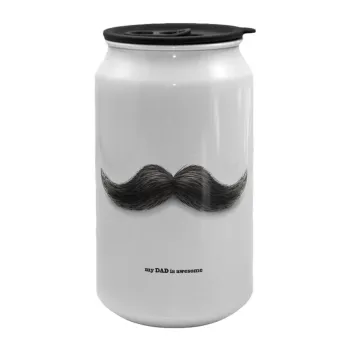 Ο καλύτερος μουστακαλής του κόσμου!!!, Κούπα ταξιδιού μεταλλική με καπάκι (tin-can) 500ml