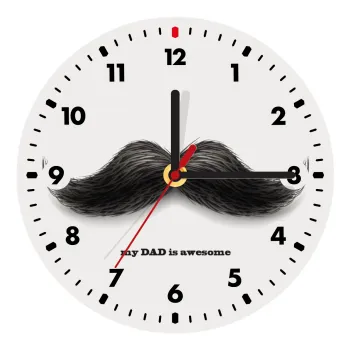 Ο καλύτερος μουστακαλής του κόσμου!!!, Wooden wall clock (20cm)