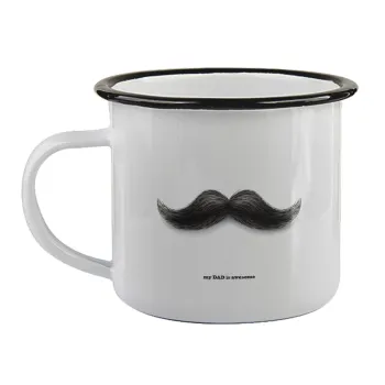 Ο καλύτερος μουστακαλής του κόσμου!!!, Κούπα εμαγιέ με μαύρο χείλος 360ml