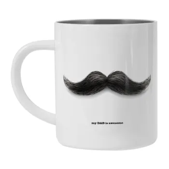 Ο καλύτερος μουστακαλής του κόσμου!!!, Mug Stainless steel double wall 300ml