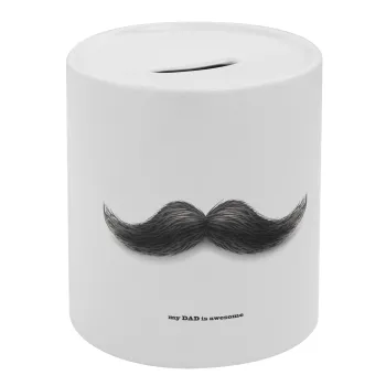 Ο καλύτερος μουστακαλής του κόσμου!!!, Κουμπαράς πορσελάνης με τάπα