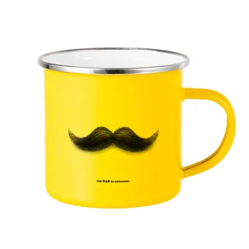 Ο καλύτερος μουστακαλής του κόσμου!!!, Yellow Enamel Metallic Cup 360ml
