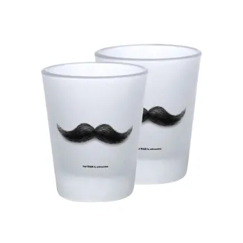 Ο καλύτερος μουστακαλής του κόσμου!!!, Σφηνοπότηρα γυάλινα 45ml του πάγου (2 τεμάχια)