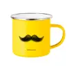 Yellow Enamel Metallic Cup 360ml