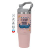 Pink color, 890ml (30oz) stainless Steel Tumbler with Handle