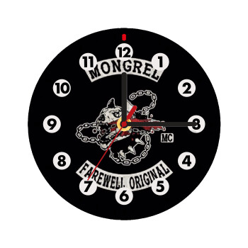 Day's Gone, mongrel farewell original, Ρολόι τοίχου ξύλινο (20cm)